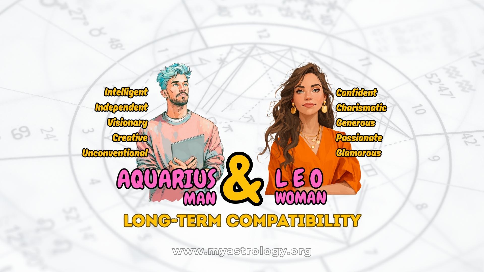 Aquarius Man and Leo Woman Eternal Spark