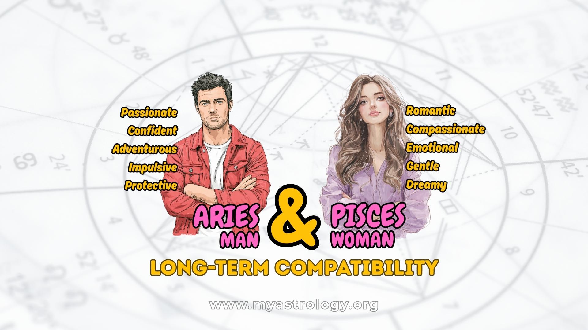 Aries Man and Pisces Woman Adaptable and Caring Love