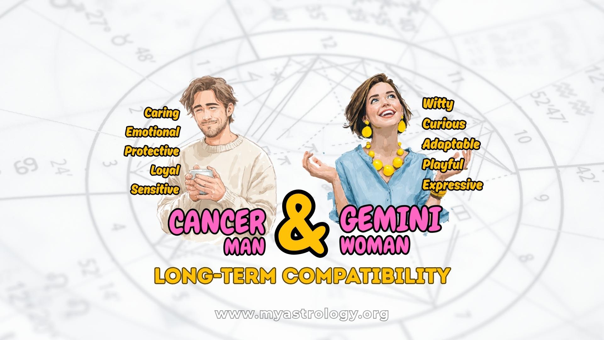 Cancer Man and Gemini Woman Passionate Connection