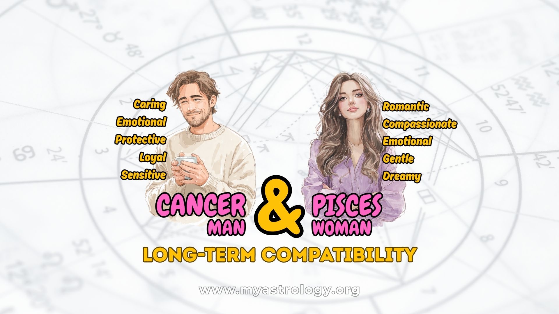 Cancer Man and Pisces Woman Deep Emotional Love