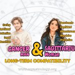 Cancer Man and Sagittarius Woman Passionate Contrast