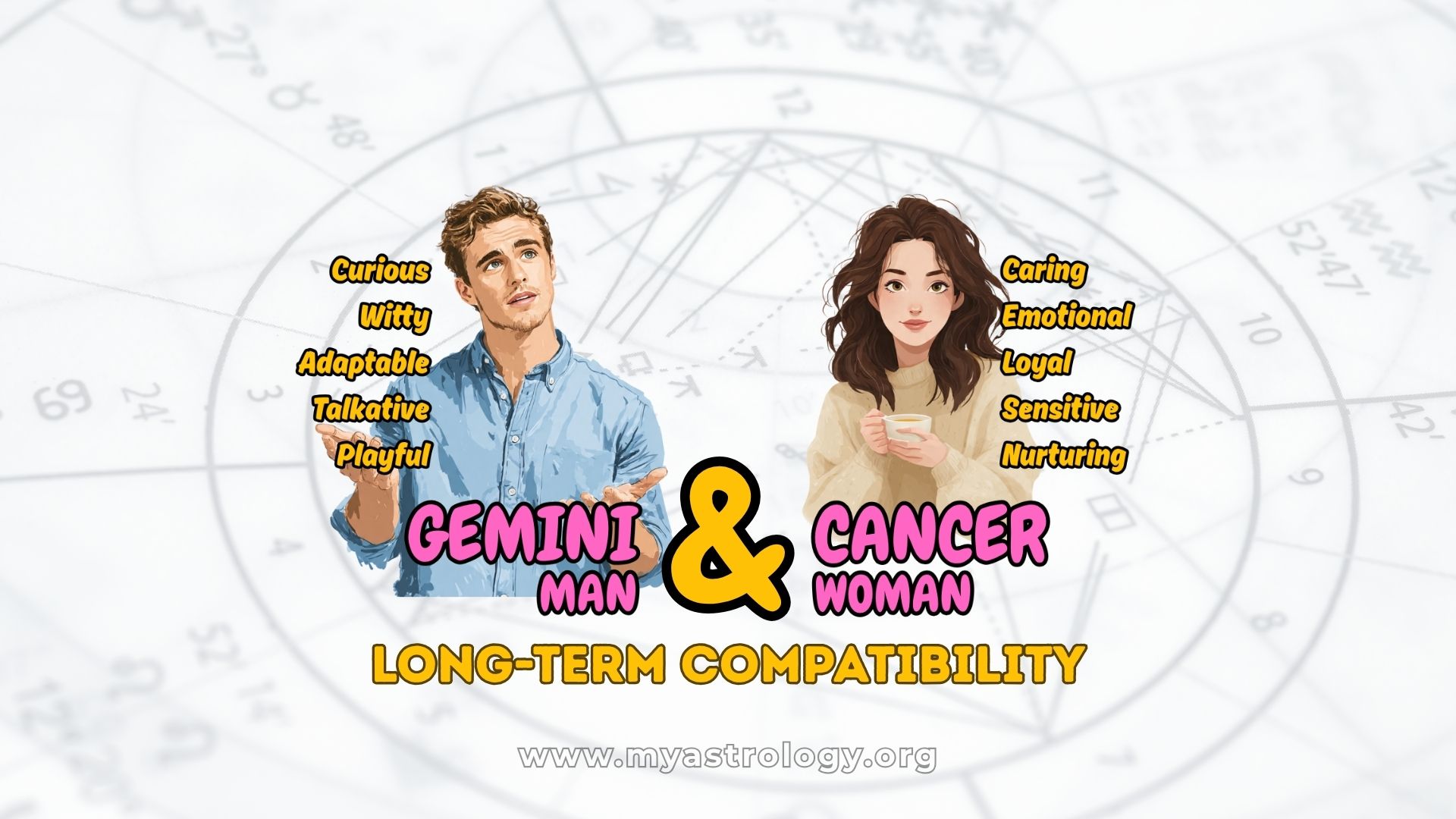 Gemini Man and Cancer Woman Emotional yet Playful Bond