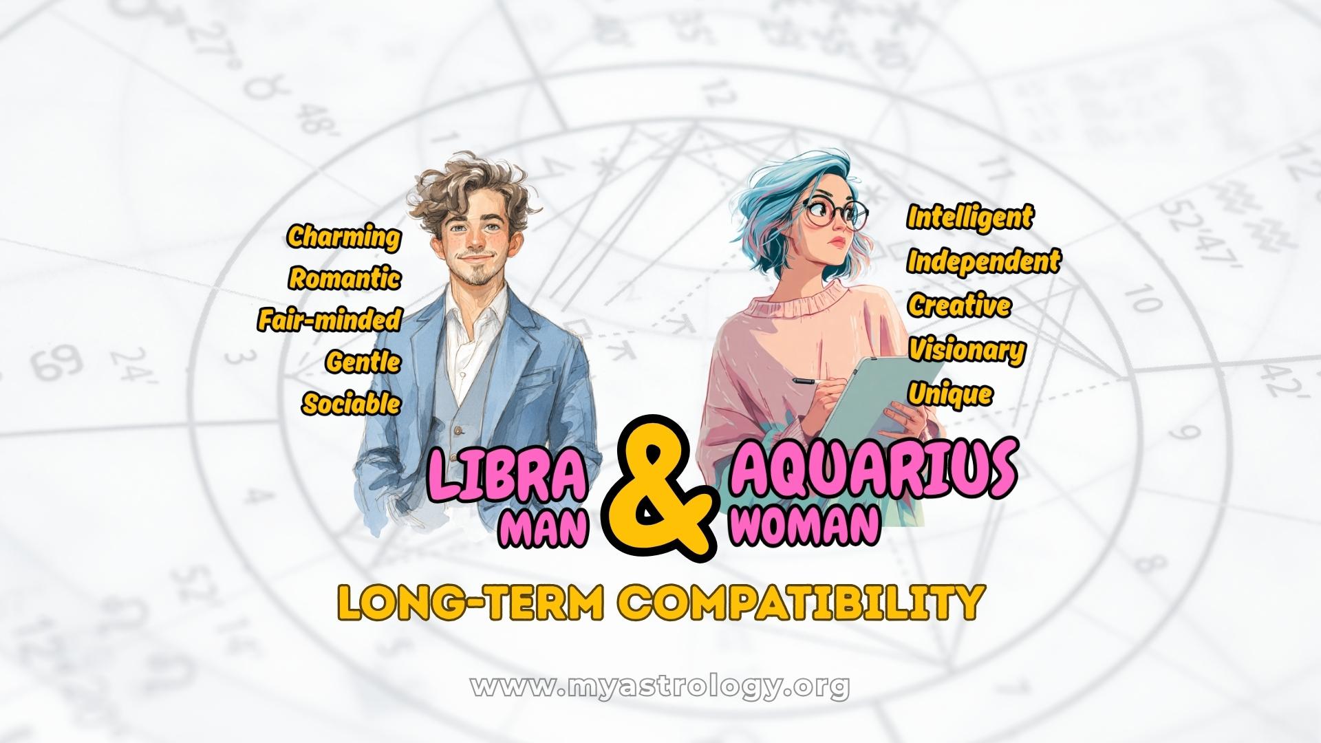 Libra Man and Aquarius Woman Easygoing Relationship