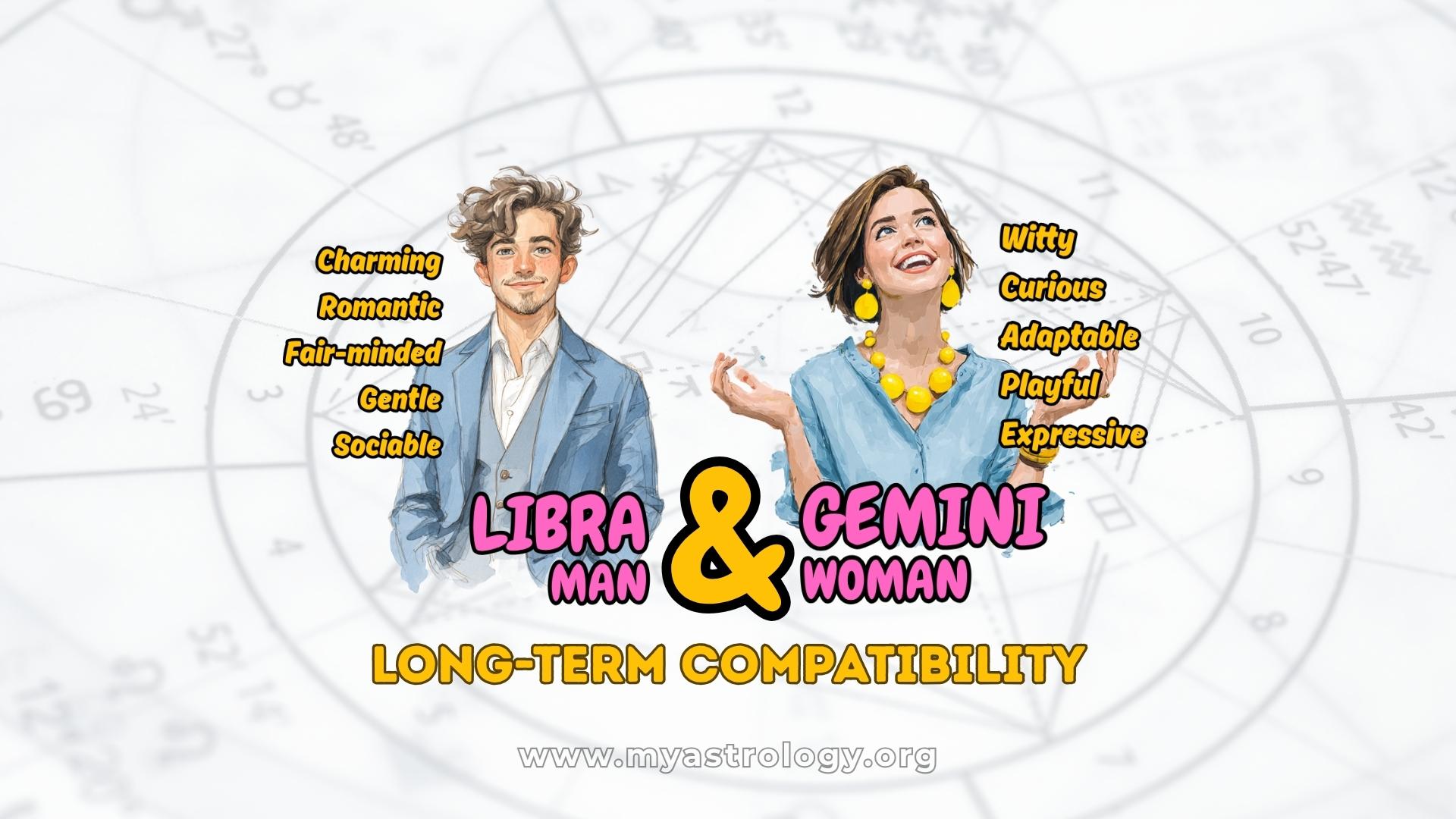 Libra Man and Gemini Woman Unpredictable but Fun Love