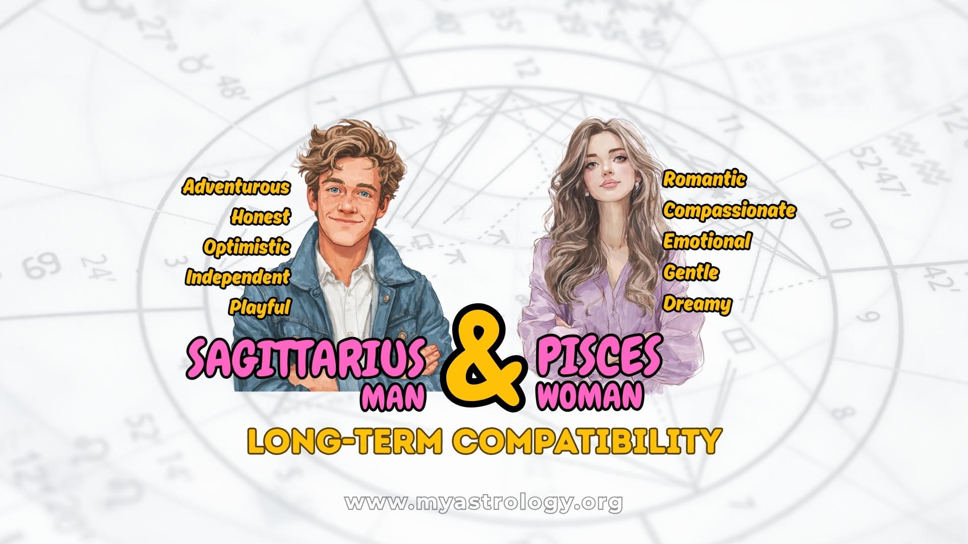 Sagittarius Man and Pisces Woman Dreamy Partnership