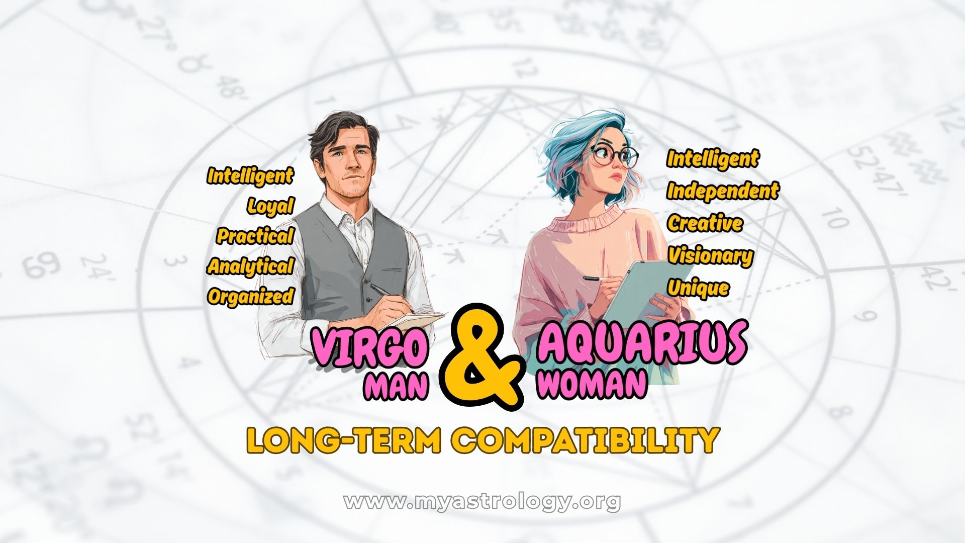 Virgo Man and Aquarius Woman Balance of Stability and Excitement